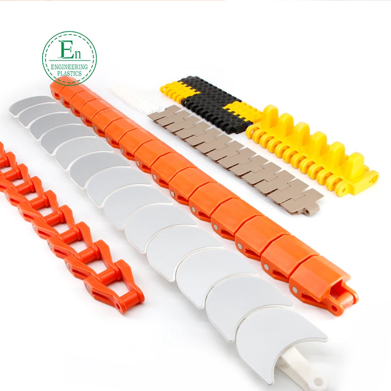 Customized plastic products supply pom conveyor chain plate food grade nylon sushi chain to sample customization