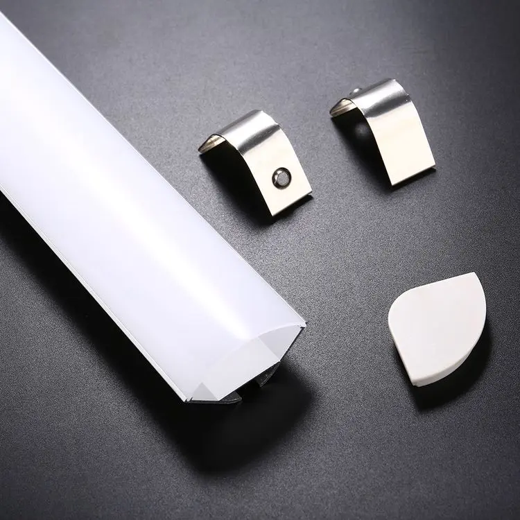 Custom 6063 aluminum profile led strip light cabinet showcase aluminum light bar enclosure