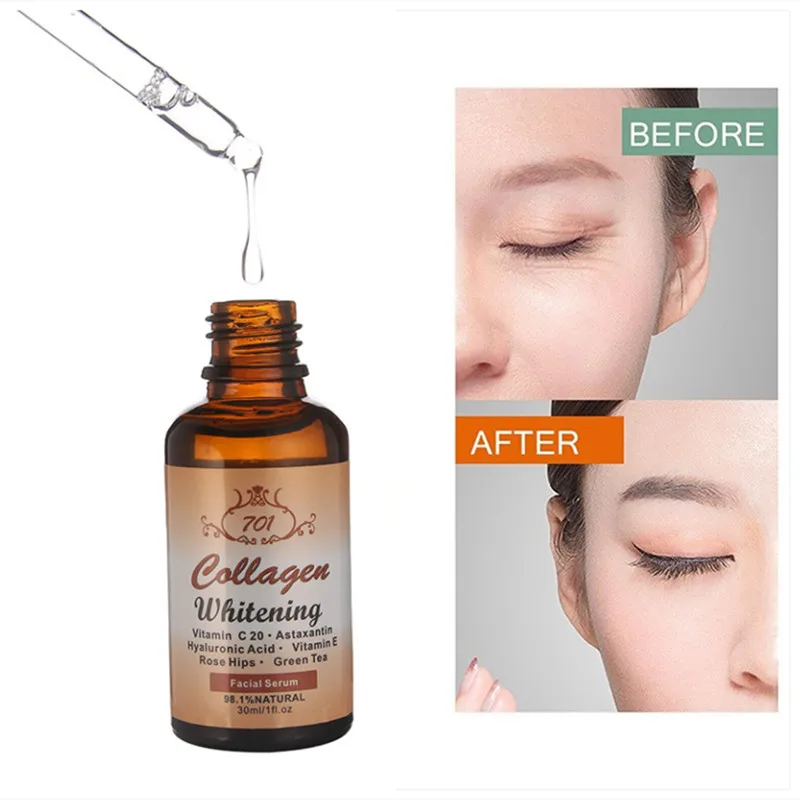 Factory Wholesale Best Whitening Moisturizing Skin Care Kojic Acid & Collagen Serum Facial Anti-aging Face Serum 30ml