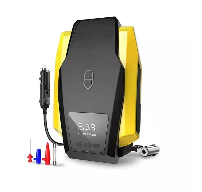 12Volt Portable Digital Tire Inflator Air Compressor Pump for Auto Car Motorcycle Bicycle Tire
