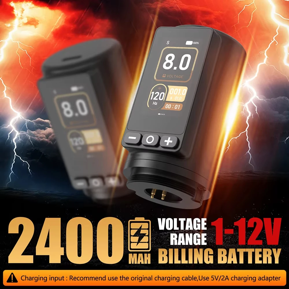 Ambition Torden Max 2400mAh Brushless Motor Tattoo Gun Set 3.5/4.0mm Stroke Professional Wireless Rotary Tattoo Pen Machine Kit