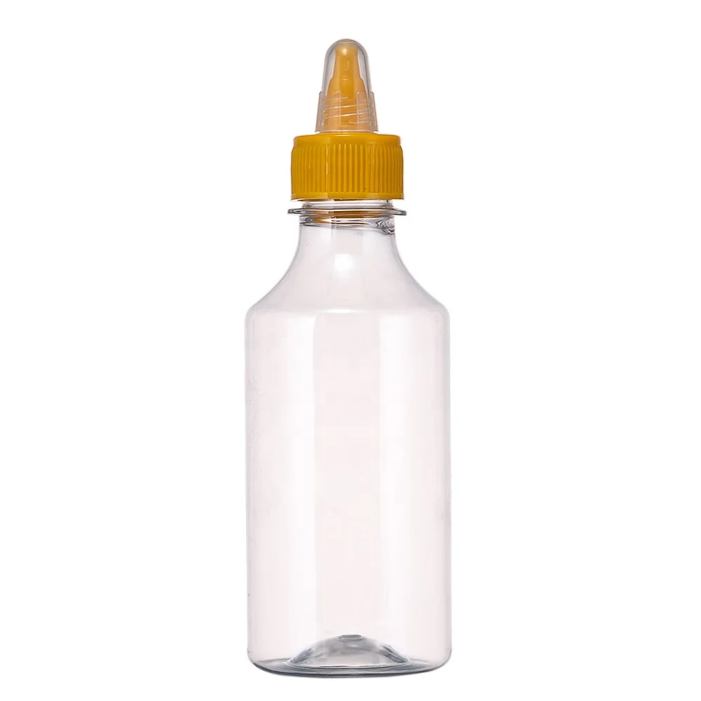 Competitive disposable Condiment container Non-Drip Plastic Squeeze Sauce jar Ketchup Chili Honey Hot Sauce Packaging Bottle
