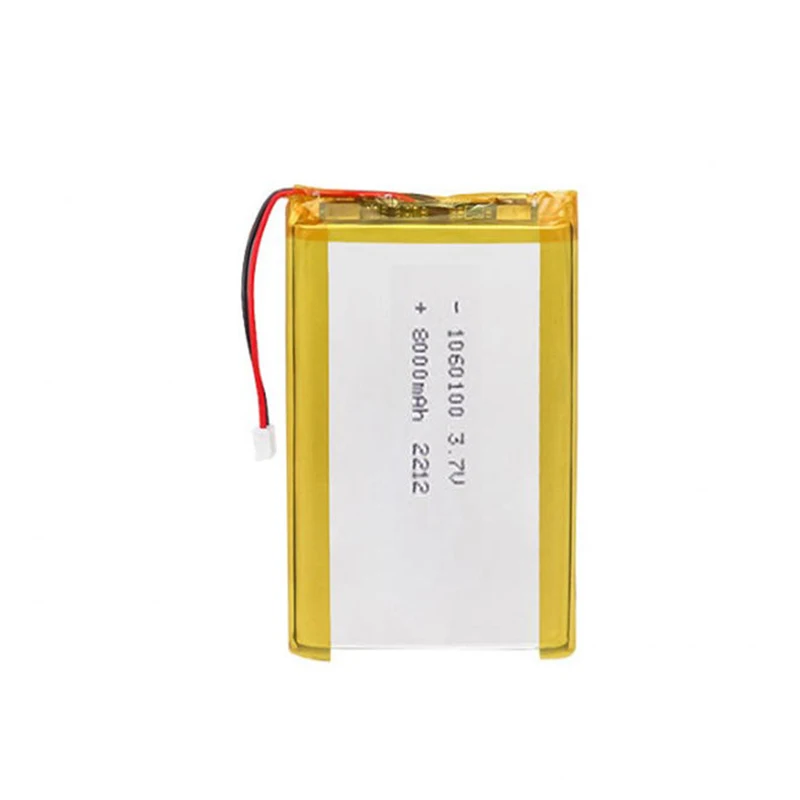 Best Selling Lithium Ion rechargeable power bank battery 3.7v 8000mAh 29.6Wh 1060100 lithium polymer battery pack