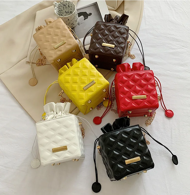 luxury handbag wholesale ladies handbags fashion bucket bag for women chain bag handle korean