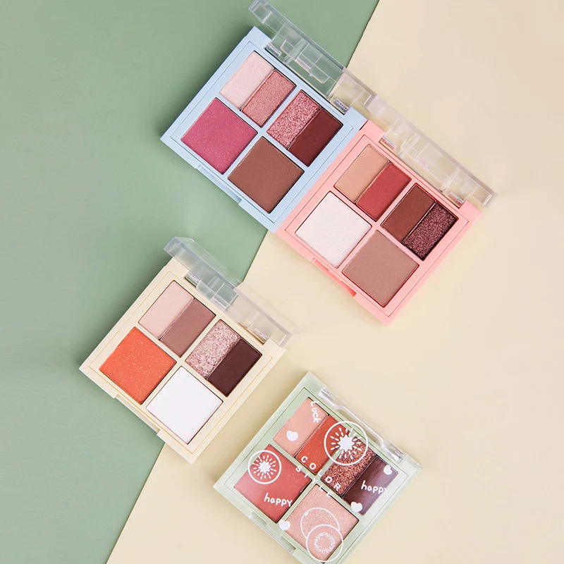 Китайская профессиональная палитра теней для век от производителя, лидер продаж, новый популярный дизайн, 6 цветов, мини-набор для макияжа, палитра теней для век