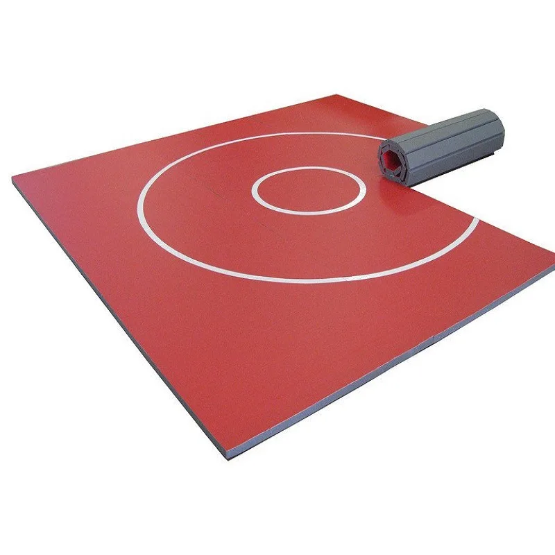 Cheap logo taekwondo jiu-jitsu mma karate bjj tatami flexi roll wrestling mat