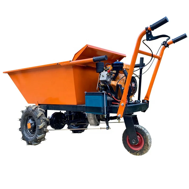 Gasoline Engine Powered 250kgs Loading Capacity Mini Dumper 4x4 Wheelbarrow Minidumper For Construction/Concrete/Farm/Garden