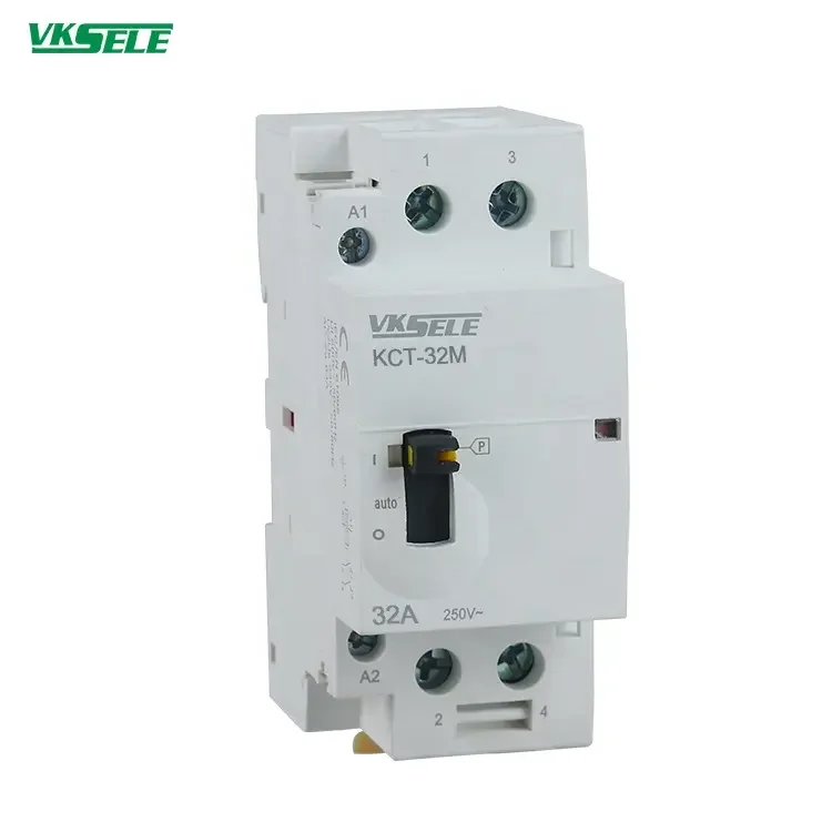 WEIKESEN Manual Type Modular Type Magnetic Contactor KCT-32M AC/DC 220V 250V 32A 2 pole Motor Control Household Contact