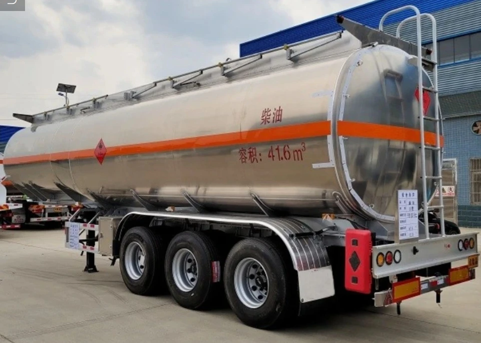 Прицеп-цистерна из алюминиевого сплава 48000L/48CBM для транспортировки нефти/топлива/жидкости