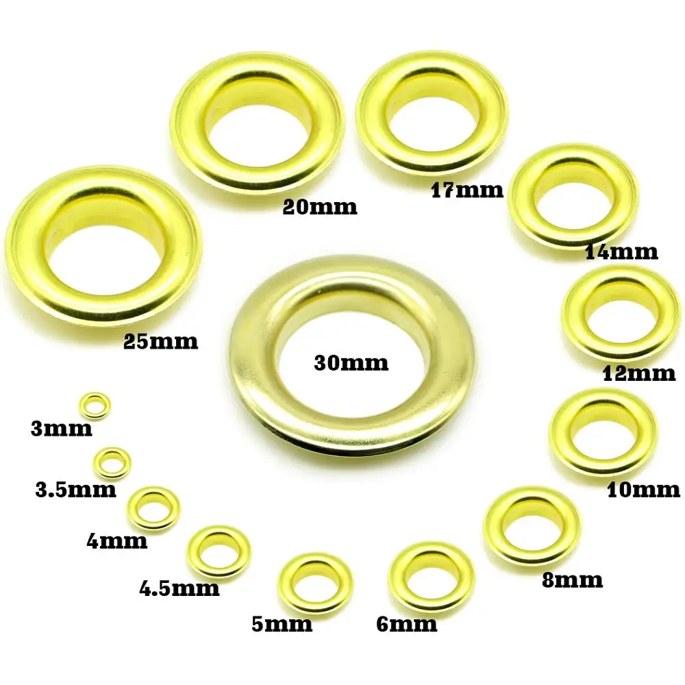 Занавески с металлическими Люверсами, 26 мм, стальные люверсы для украшения обуви