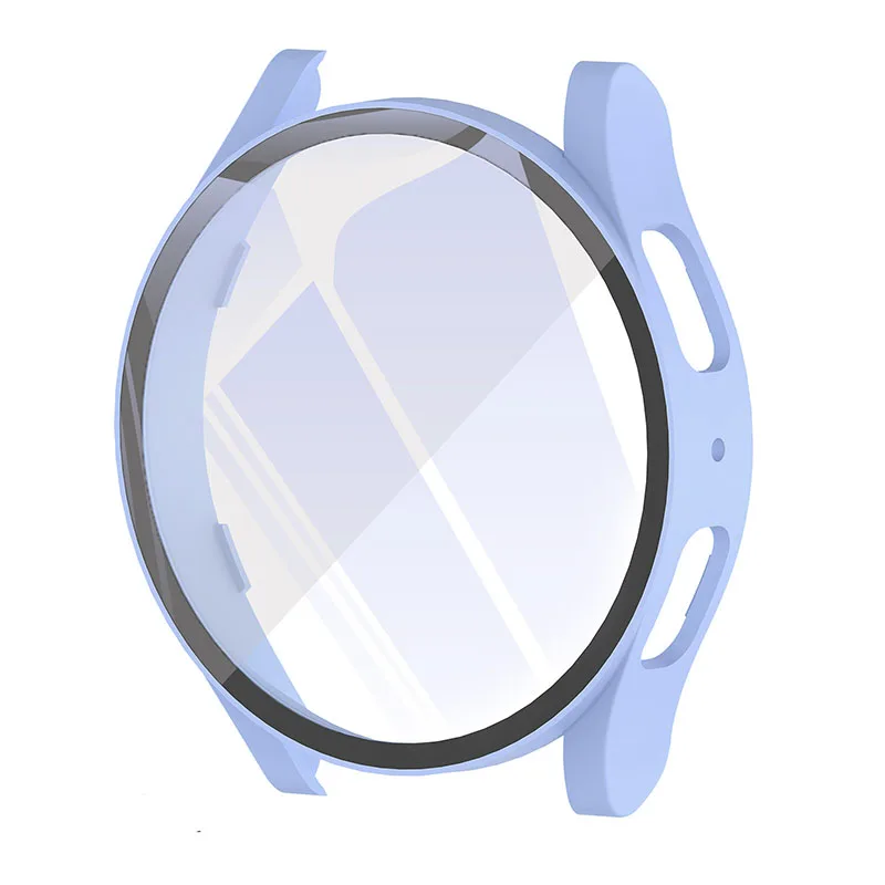 PC+tempered glass screen integral design bumper case for Samsung Galaxy Watch 7 full cover hard case 40mm 44mm