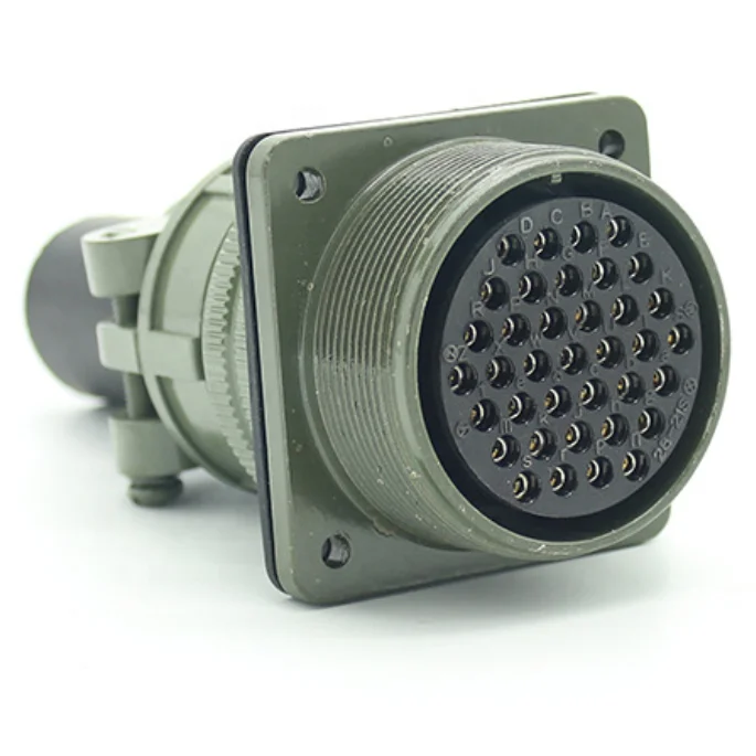 [GIET]MS3106A-24-28 MS3102A-24-28 Right Angle Connector Socket Locomotive Connector Metal threaded TQ plug Female 24pin
