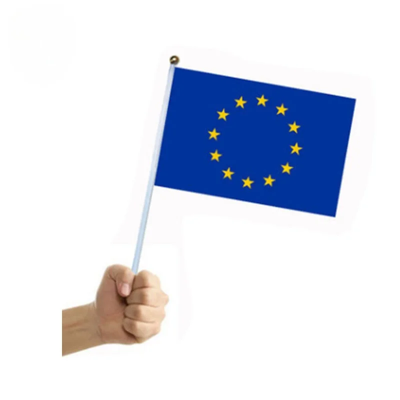 EU small flag EU hand flag Small banner for fan holiday advertising