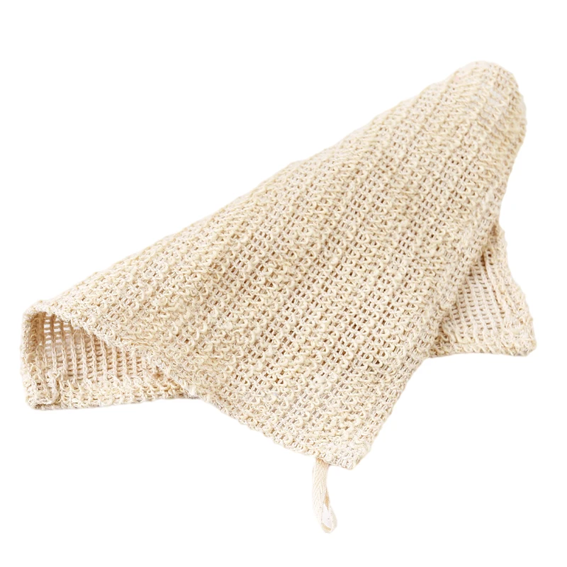 Natural Sisal Hemp Cotton Back Strap Exfoliating Dead Skin Bath Shower Towel