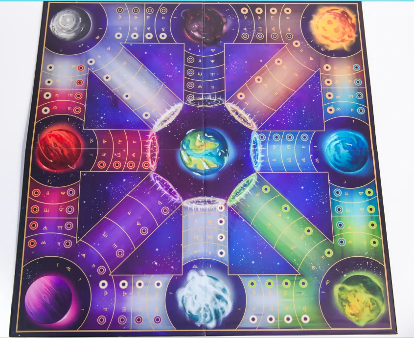 Customize board game cheaper price quality 4-fold board and Score pad Punchboards for games
