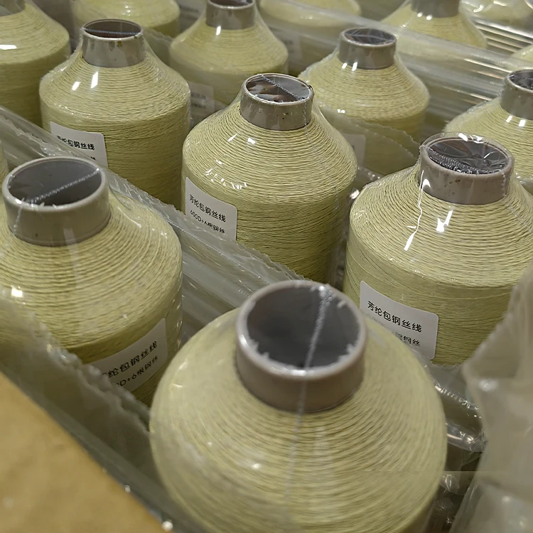 Professional Factory Direct Flame Proof Steel Wire Reinforced Kevlars Aramid 600D Aramid Covered Steel Wire Sewing Thread