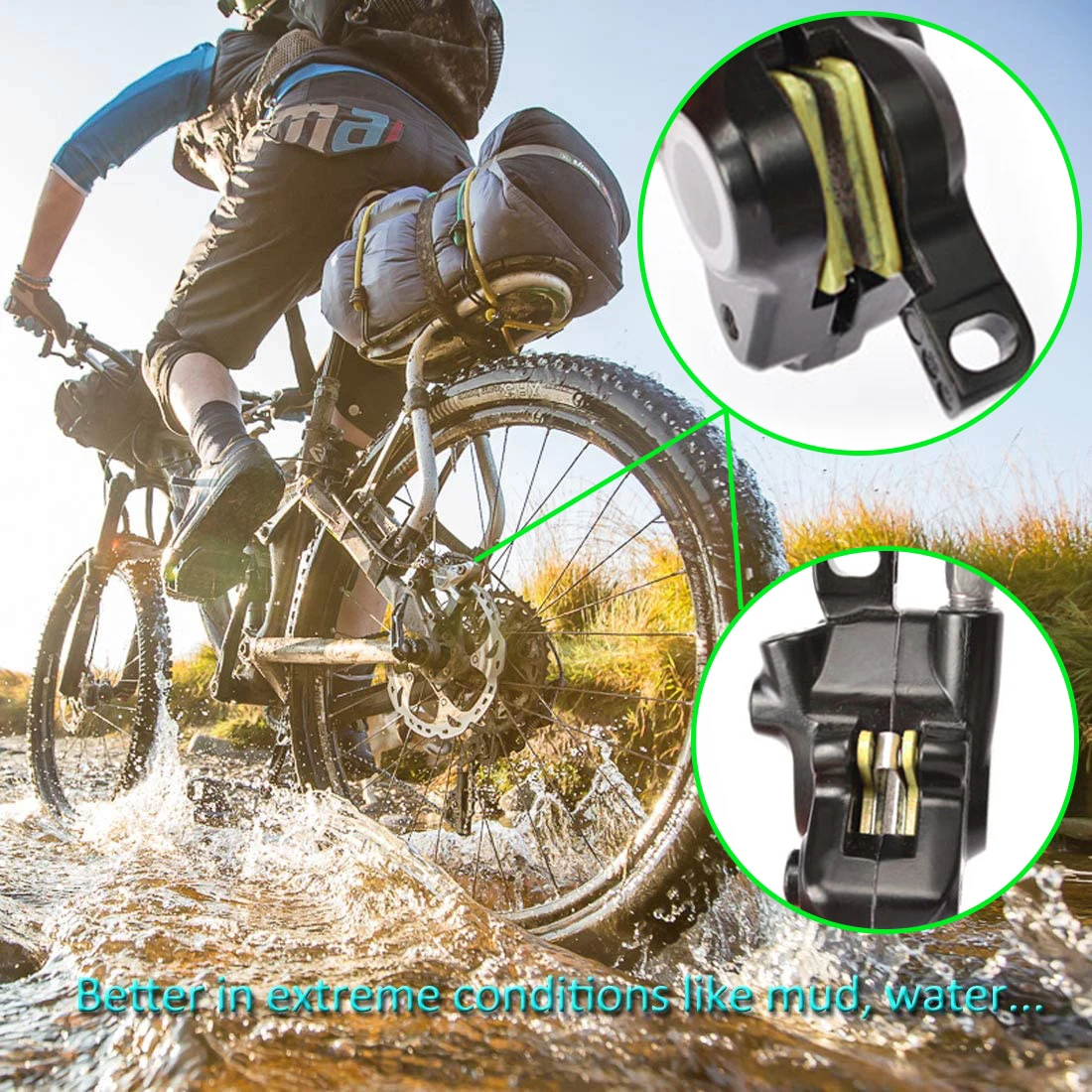 Wholesale Bicycle Resin Semi-Metallic Mtb Shimano Disc Brake Sintered Pads