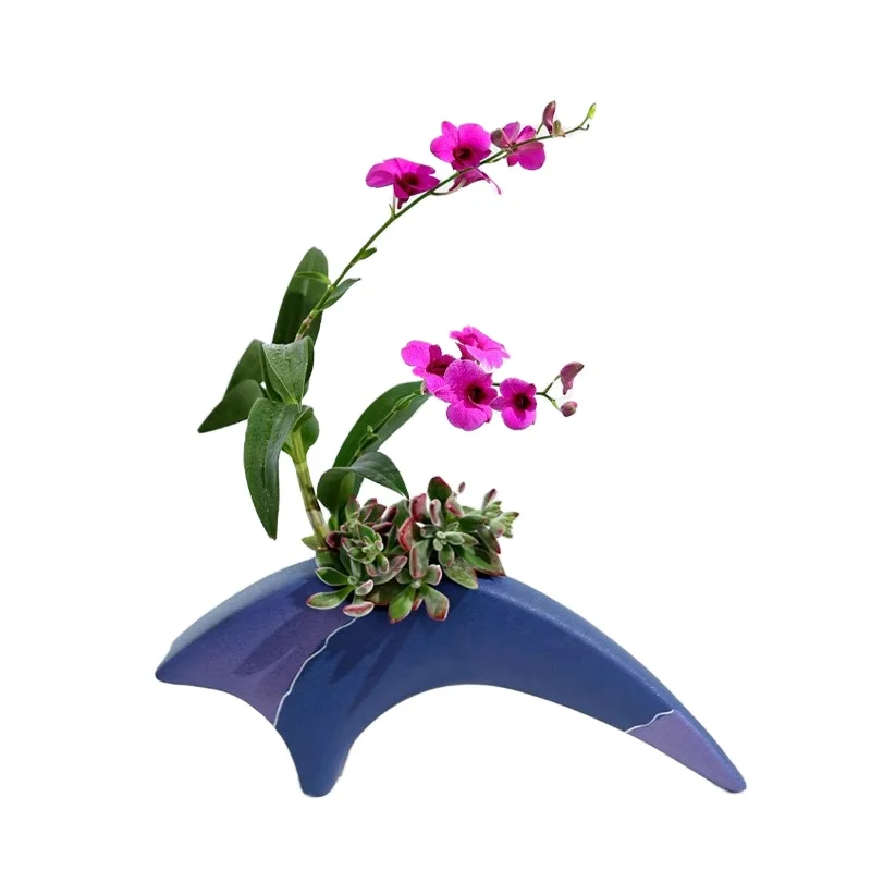 Kenzan Japanese style Ikenobo Ikebana Flower vase  for art floral Ceramic Ware  Flower Arrangement Tool