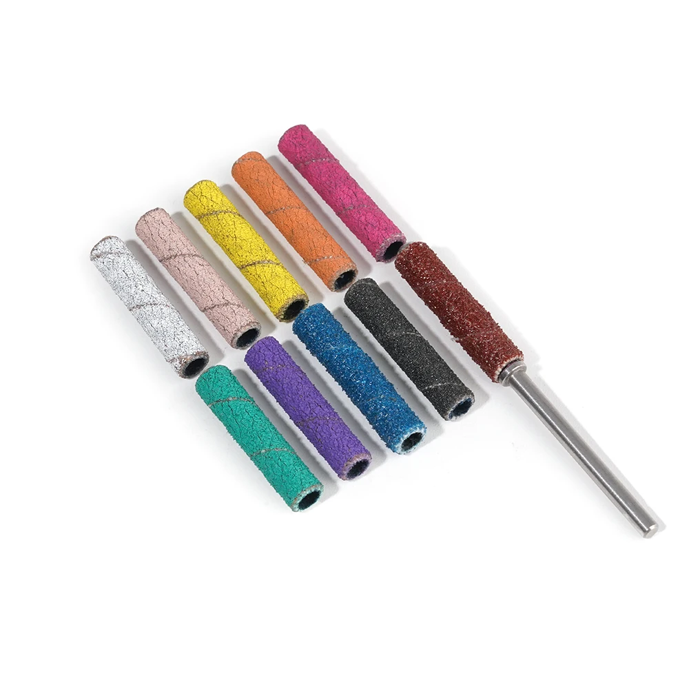 Super Long Mini Sanding Band 50pcs/box 3.1mm Grind Ring Natural Nail Polishing Manicure Tools Sanding Bands For Nail Drill Bits