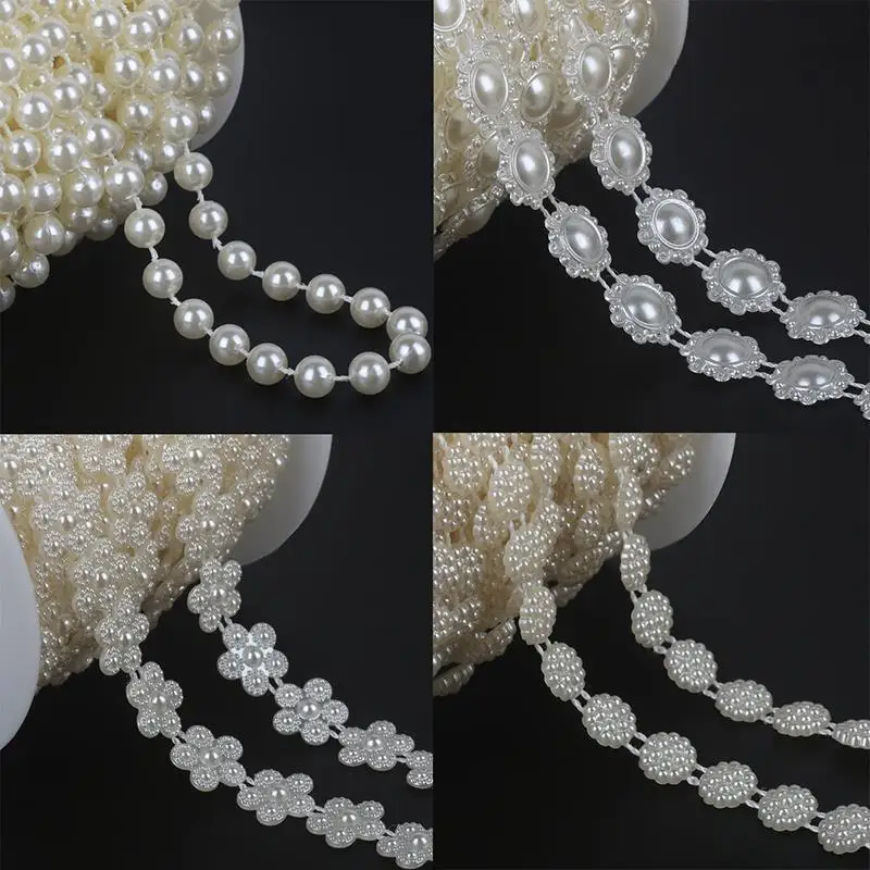 2022 Hot Sale Wedding All types of design ABS Pearls Faux Crystal Beads