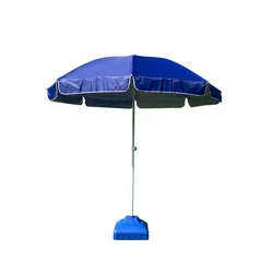 Custom Logo Printing Outdoor Waterproof Fold Sun Beach Umbrella 420d Silver Coated Oxford Fabric Uv Protection Umbrella