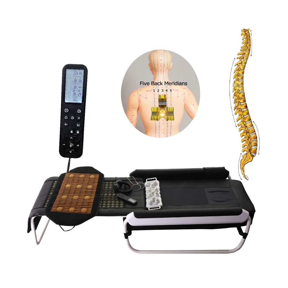 Korea  Massage Table  Roller Thermal Stone Serajem V3 master electric therapy Bed far Infrared mats massage jade spa Bed