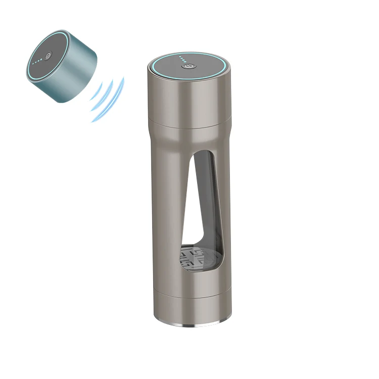 Germany Advance SPE PEM Tech Portable 2.4G Wireless Transmission Cover Hydrogen Water Bottle Alkaline Ionized Water Glass Bottle