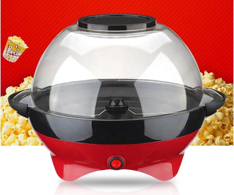 Wholesale Professional Mini Electric Popcorn Machine Home Used Hot Oil Popcorn Popper with Stir Stick Air Popcorn Maker
