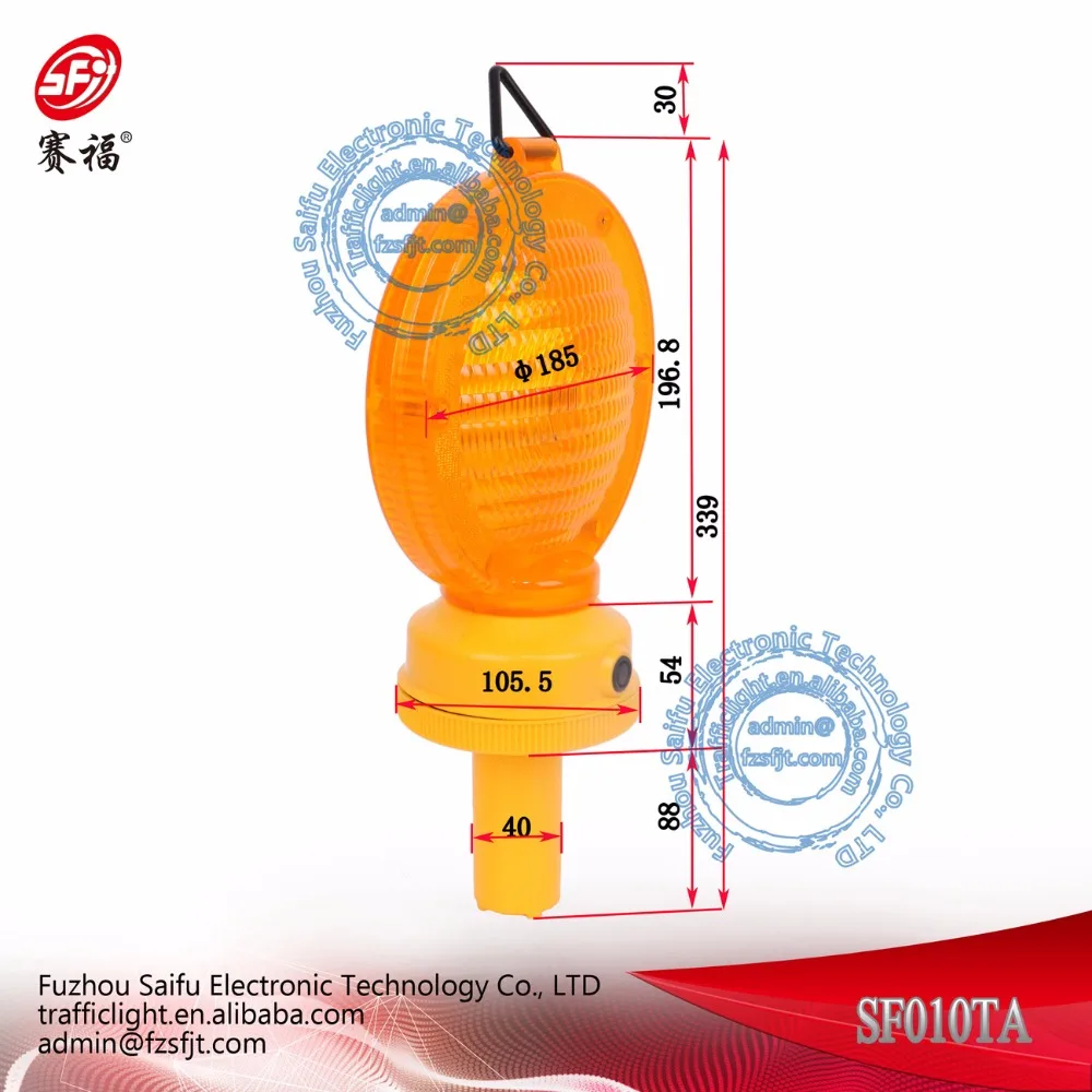 High intensity double side  flashing warning light steady on light road safety lamp