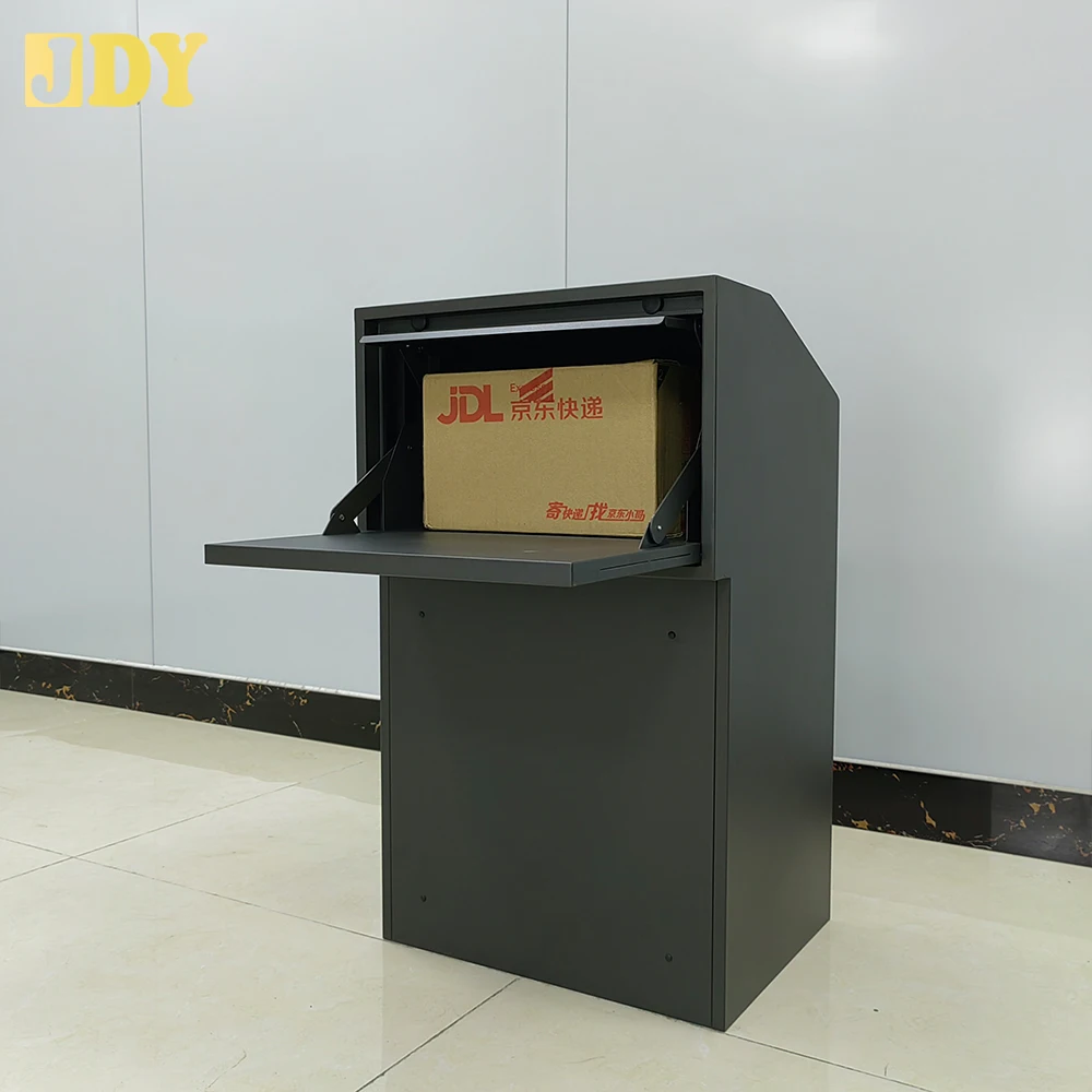 Door Mounted Key Lock Fence Mailbox Safe Locking Parcel Drop Box with Mail Boxes through the Door