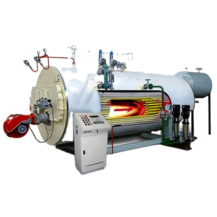 Industrial 1 t/h 10 ton City Gas Heavy Diesel Oil Fired Fire Tube Steam Boiler for Garment