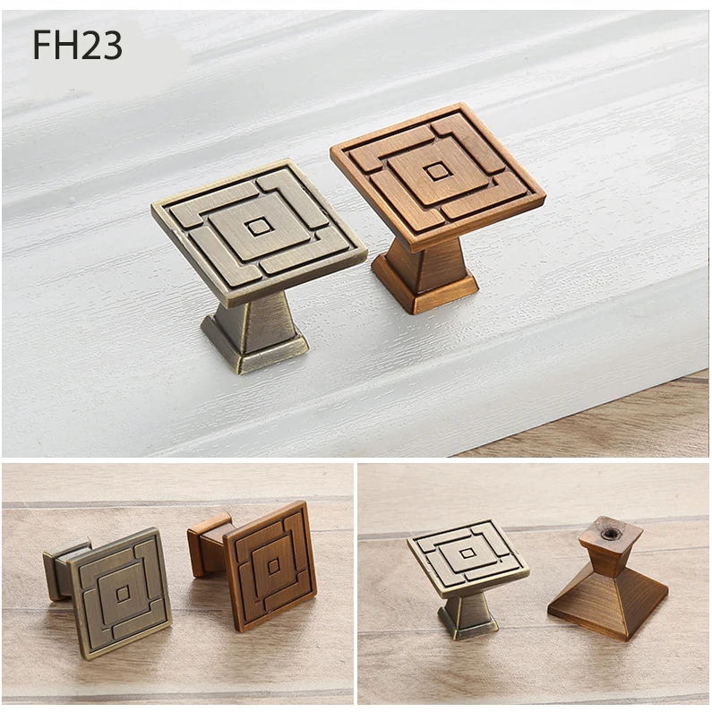 Новый дизайн, шкафчик с выдвижными ящиками, классические ручки для мебели, бронзового цвета, Цинковый шкаф