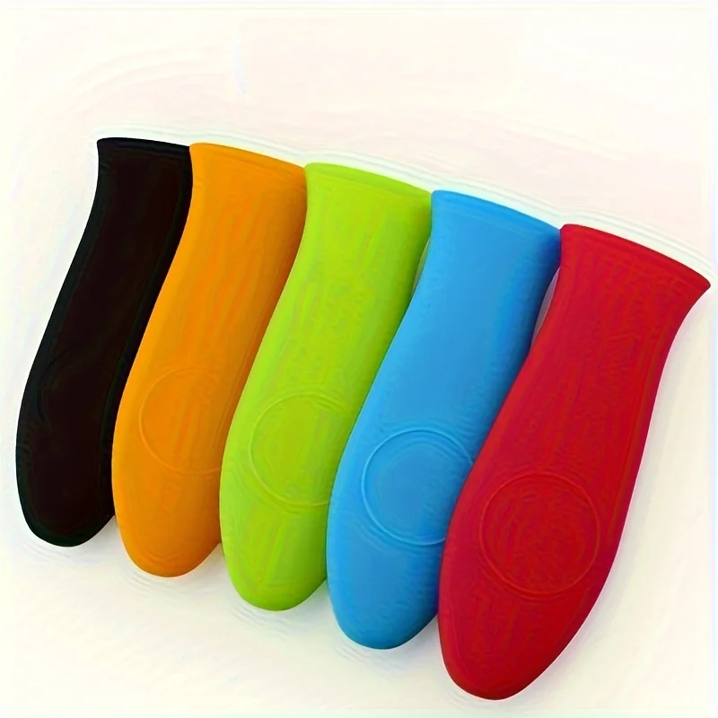 Non Slip Hot resistant Silicone Pot Handle Holder for Cast Iron Skillets and Metal Frying Pans for Cooking Kitchen