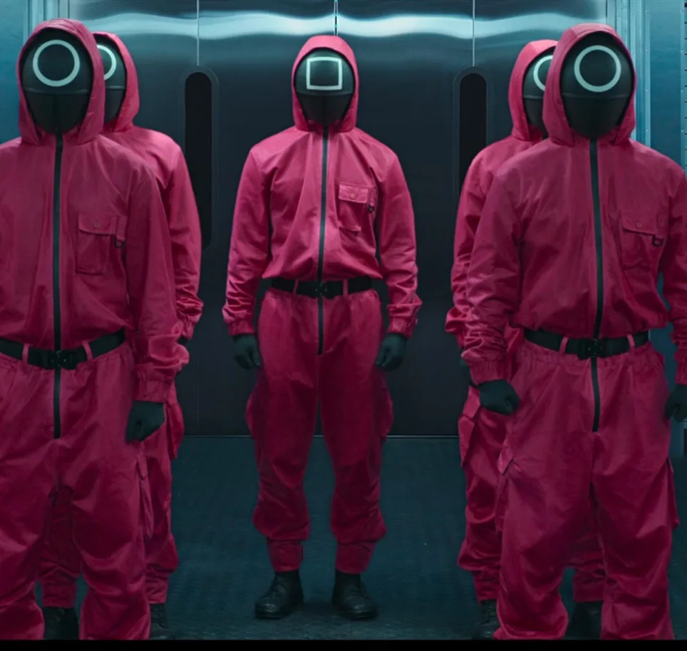 Новинка 2021, корейские модные костюмы для косплея по мотивам фильма «ужас», «ТВ кальмар», маска для Хэллоуина, костюм, костюм для игры в кальмар