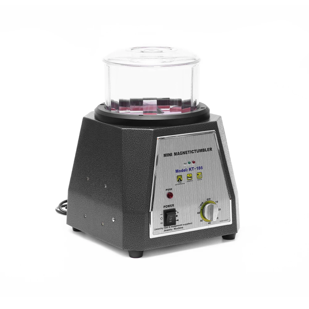 Durable  Electro Polishing Grinding Tools 2000rpm for Jewelry 700g Capacity Magnetic Tumbler Polishing Machine LK-KT186