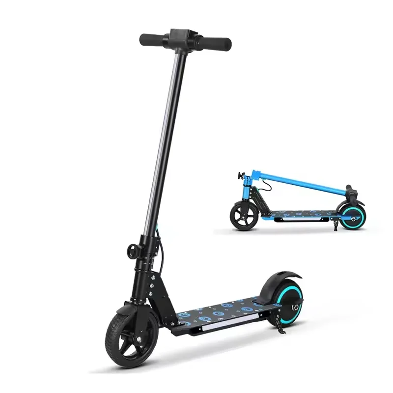Kids Electric Scooter Kick Scooter PU Children Toys LED Digital Display Aluminium Durable 130W 24V 14 Km/h 2-wheel 70 Kgs 0135