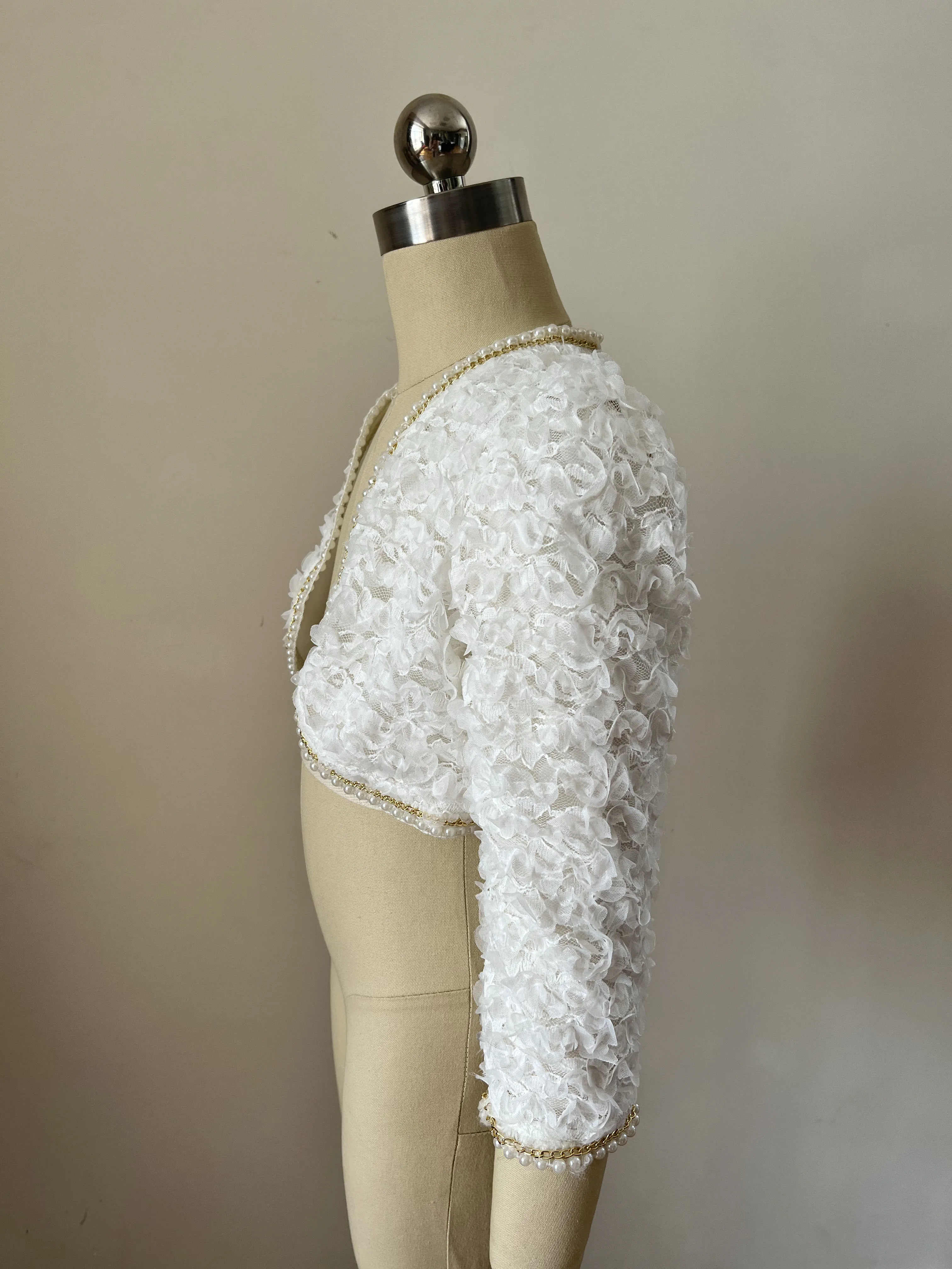 Оригинальная весенне-летняя одежда для девочек с длинным рукавом куртка-болеро укороченный топ кардиган подходящее вечернее платье наряды пальто