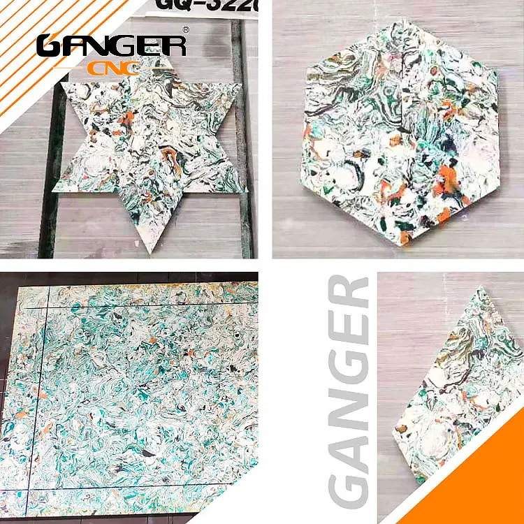 GANGER CNC 45-градусная режущая плитка керамическая машина для резки мрамора и гранита каменный резак