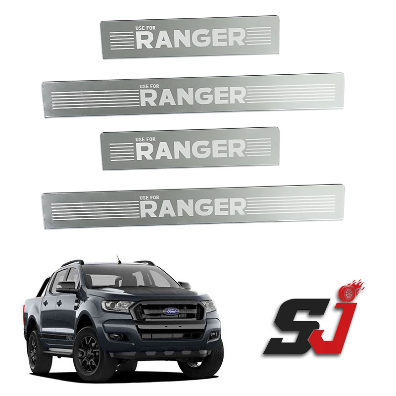 Factory Direct Sales Car Other Exterior Accessories  Car Door Sill Protector Inner Outer Door Step Plate For 2015-2017 Ranger