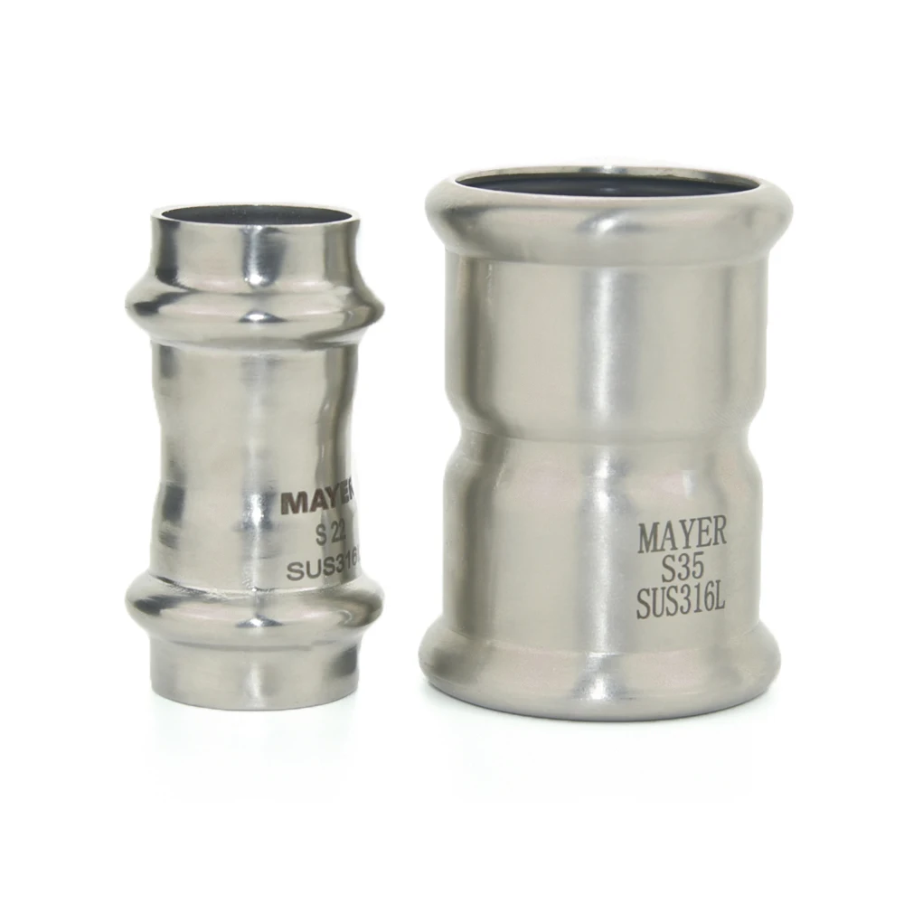 Factory Price 304 316L Stainless Steel pipe fitting Female Coupling M Profile Fitting for Clean Steam System