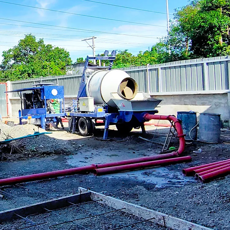 Aimix Diesel 40 m3/h Concrete Mixer With Pump Manufacture