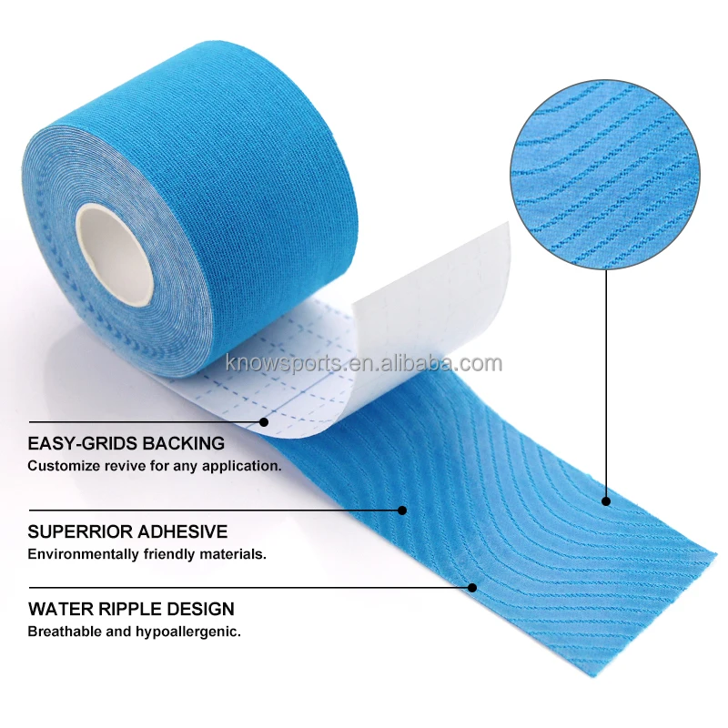 5M*5cm Elastic Sports kinesios tape medical compression kinesiology tape real manufacturer for tape