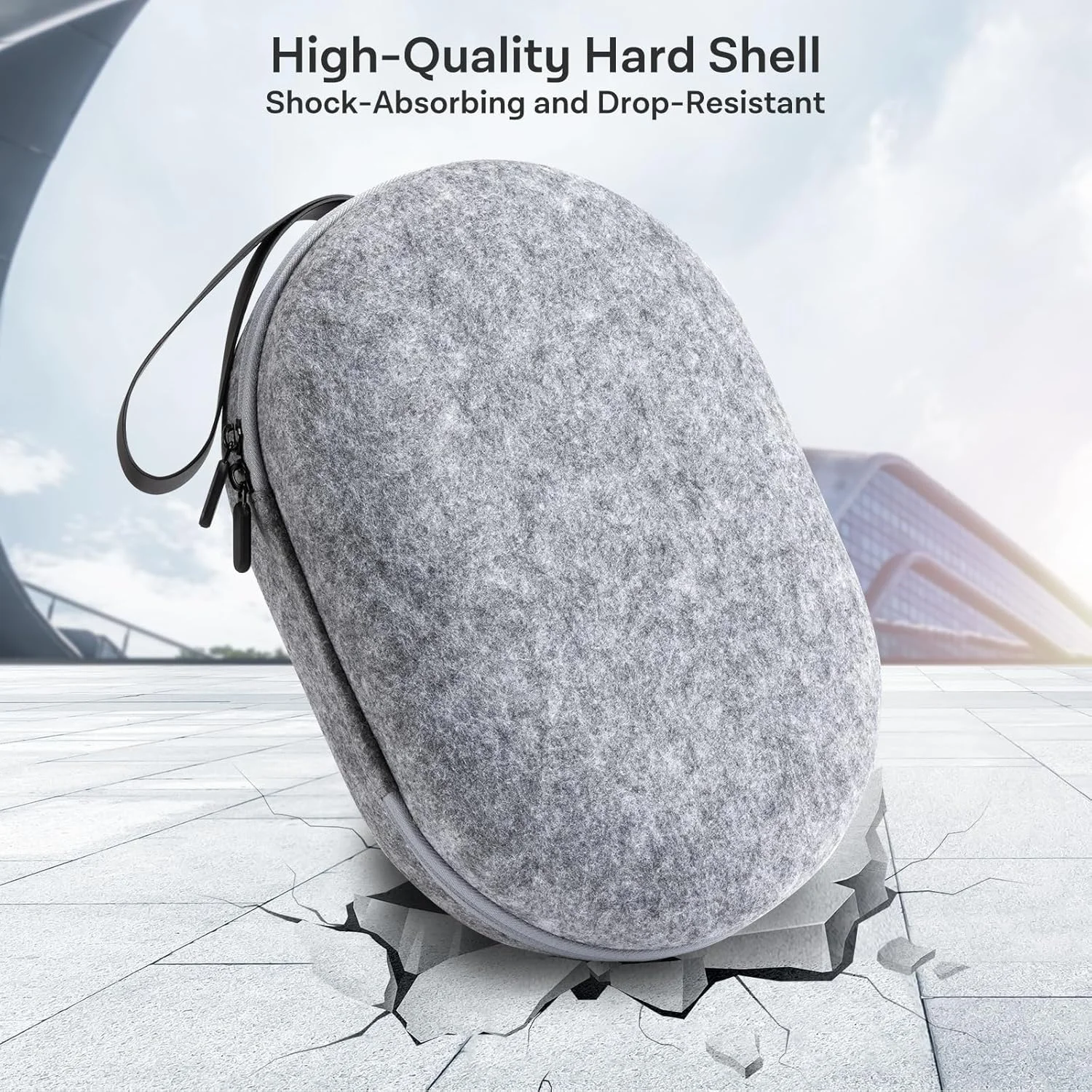OEM Wholesale High Quality Felt VR Headset Storage Bag Custom Waterproof Shockproof VR Box Hard Shell Travel VR Glasses EVA Case