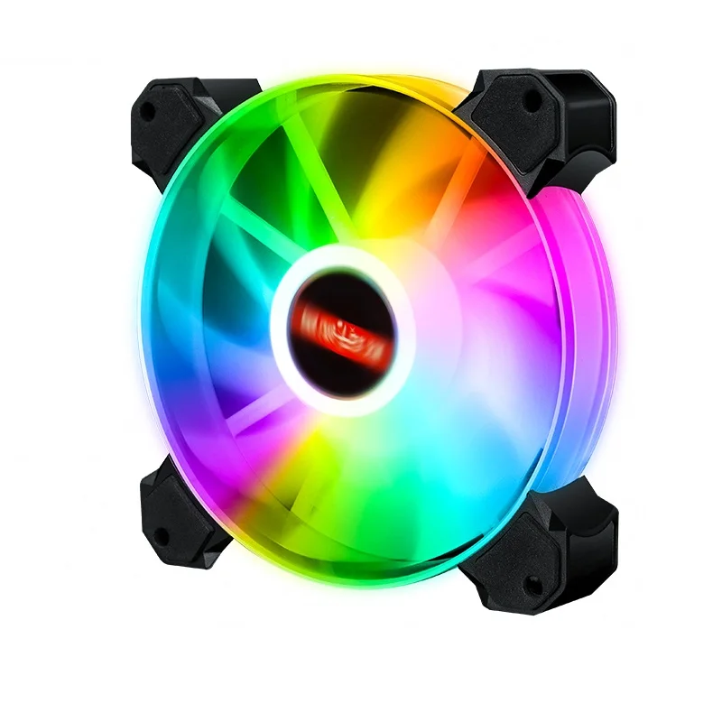 Hot Sale 120mm Pc Case RGB Gaming Fan Cooling Fan With RGB LED Lights New ARGB Radiator Multi-color Fans