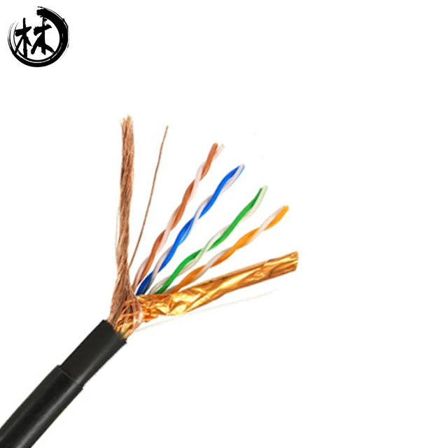 Chico Лучшая цена 23AWG 24AWG 0,56 мм cat6 sftp lan кабель CCA 4 пары * 0,56 мм 305 м 1000FT