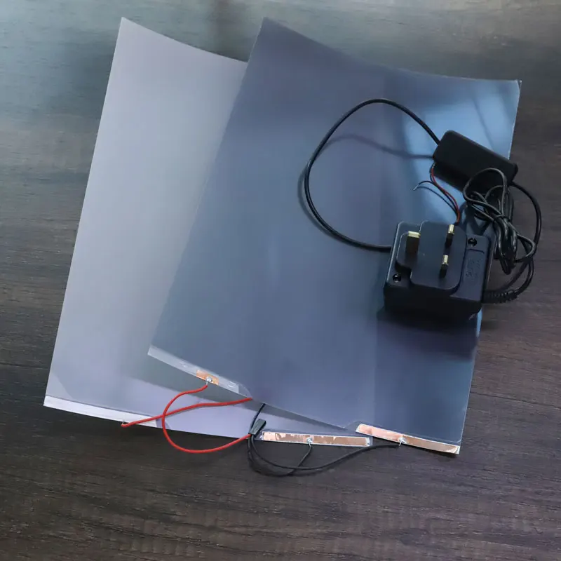 Smart Film Glued To Window Tempered Glass Smart Glass Switch Glass