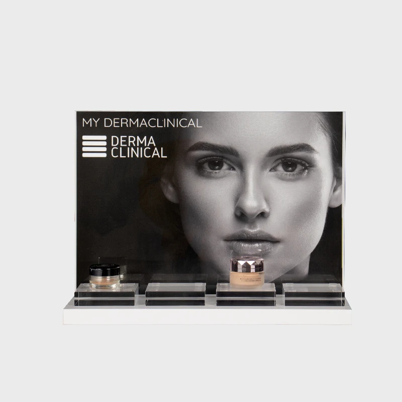 Best Quality Custom Desktop Acrylic Perfume Displays Cosmetics Makeup Display Stand Skincare Beauty Product Display Racks