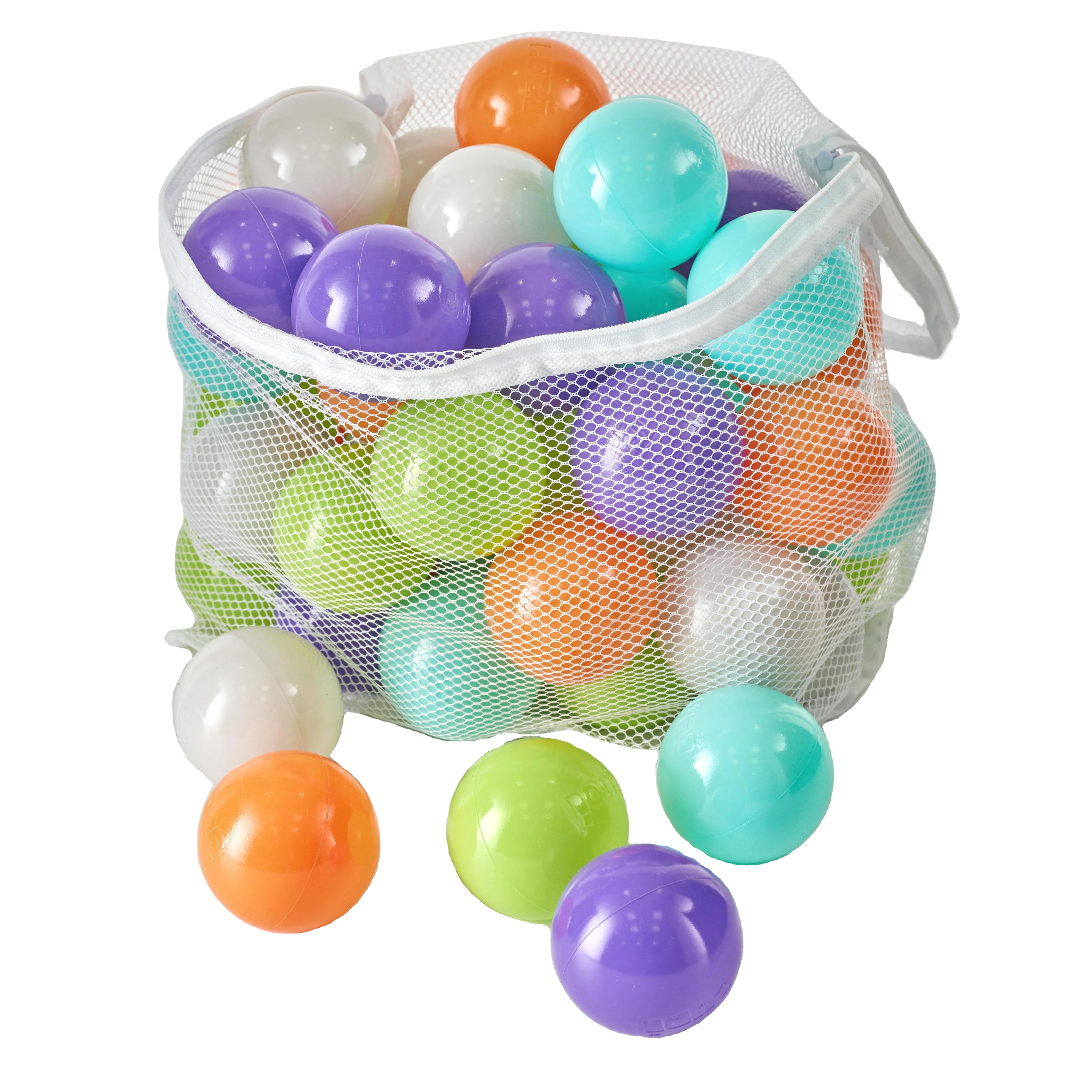 8cm colorful Plastic Soft Play Balls blue brown pink yellow white for kids play