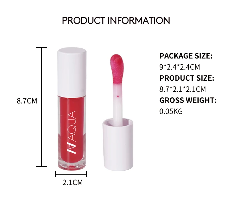 no logo makeup lip gloss white tube custom private label Lip Balm Oil clear sexy lip gloss wholesale
