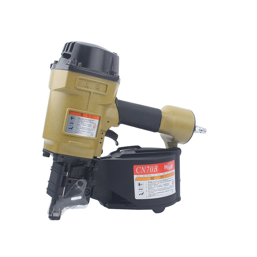 CN70B Air Industrial Coil Nailer Nail Gun Pneumatic Coil Nailer Efficient Roll Nail gun For Pallet Making Industry